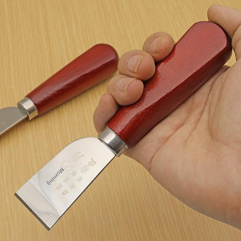 Leatherwork Knife - 새로운 가죽 스키빙 나이프, 나무 손잡이가