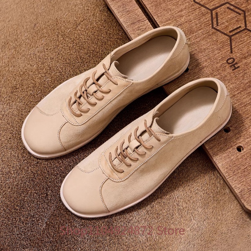 Leather Work Oxfords - 디자이너 신발 남성 정품 가죽 레이스업