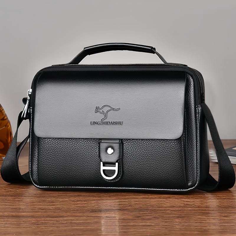 Leather Work Bag Laptop - 내구성 있는 투톤 비즈니스 가방, 패셔너블한