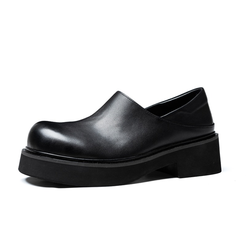 Leather Work Oxfords - 디자인 패션 천연 가죽 로퍼 남성용
