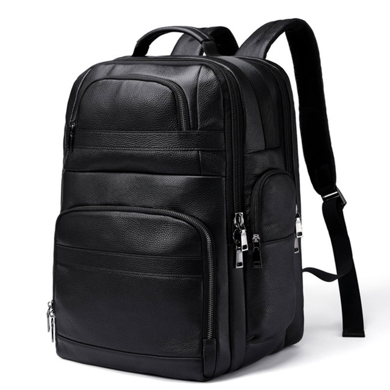 Leather Work Bag Laptop - Luufan 정품 가죽 백팩, USB 대형