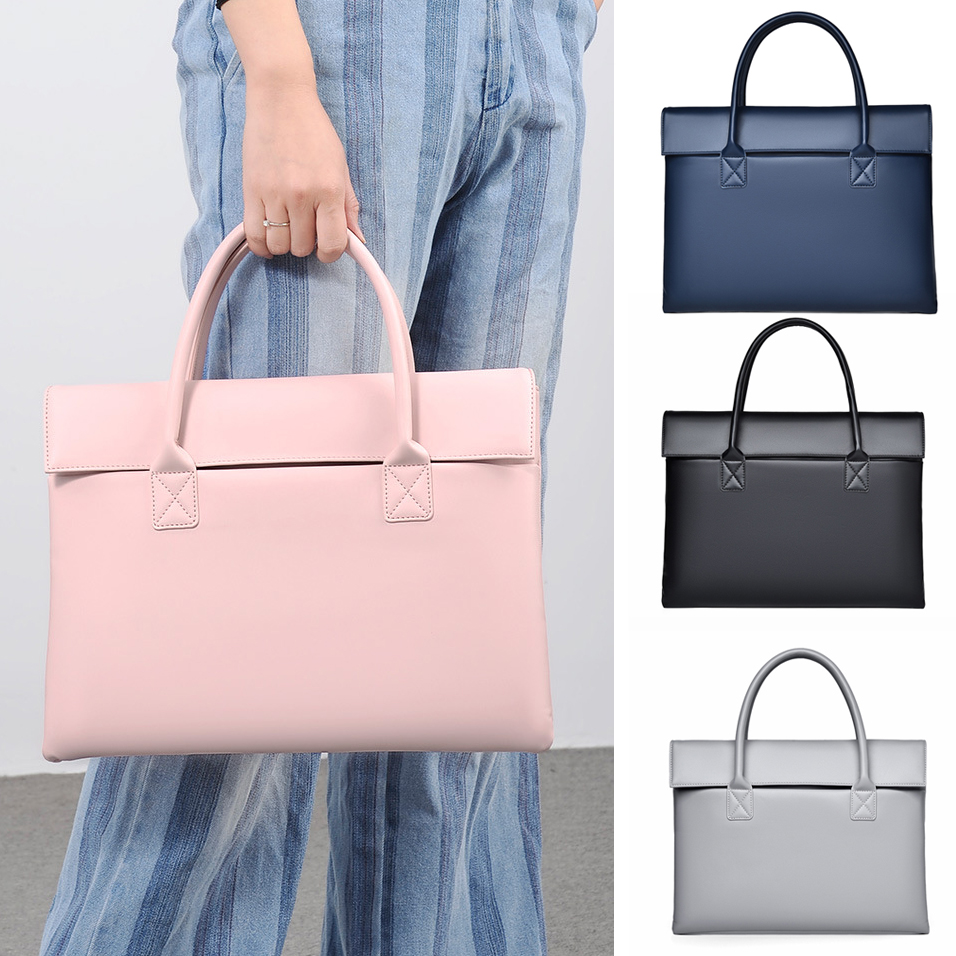Leather Work Bag Laptop - 여성용 서류 가방, 이그제큐티브 PU 가죽