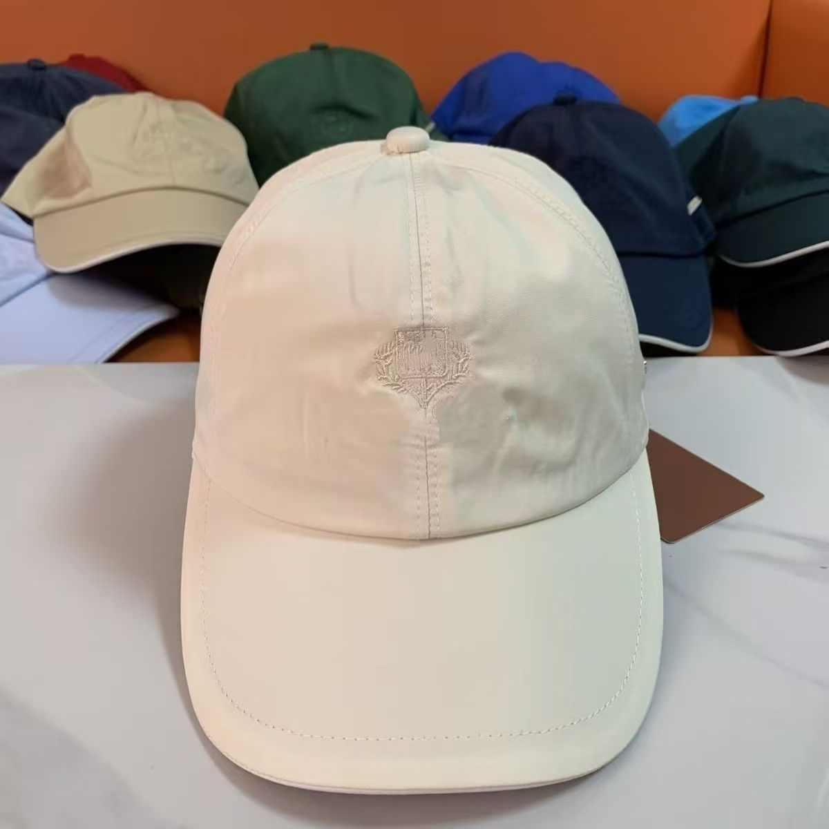 Leather Work Hat - 고품질 솔리드 컬러 야구 모자 남성