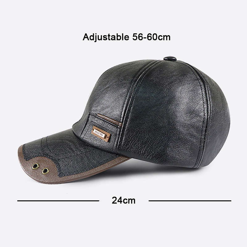 레트로 PU 가죽 야구 모자 남성 가을 겨울 아빠 모자 - Leather Work Hat 리뷰 및 가격