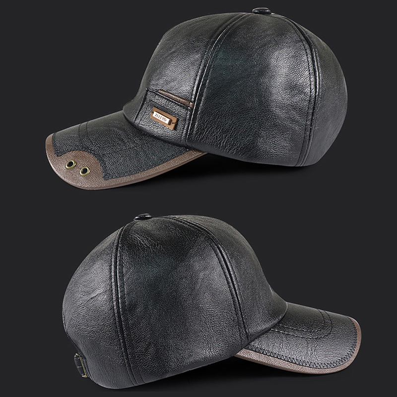 레트로 PU 가죽 야구 모자 남성 가을 겨울 아빠 모자 - Leather Work Hat 리뷰 및 가격