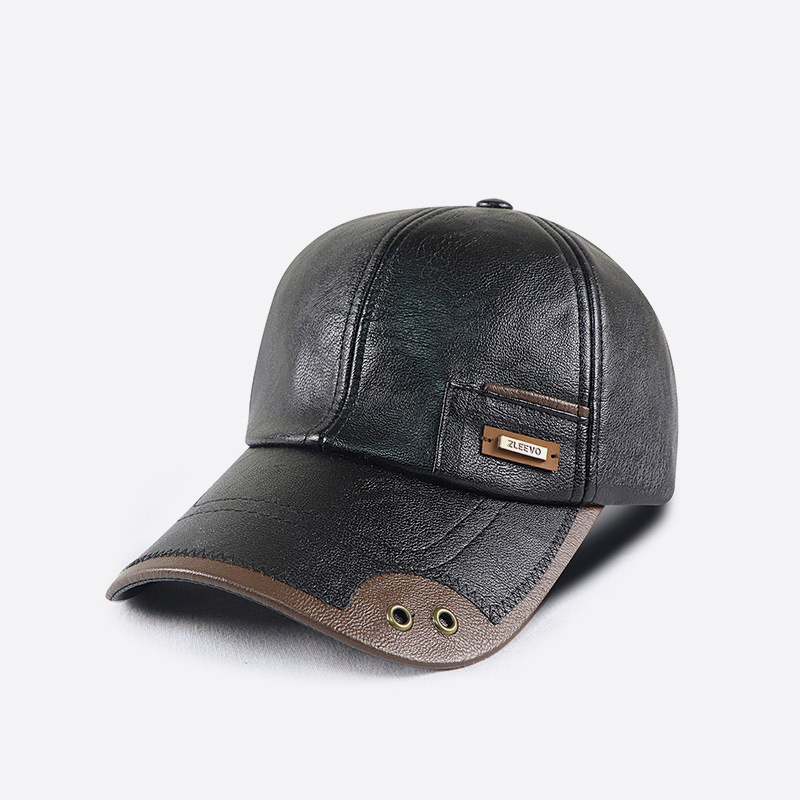 레트로 PU 가죽 야구 모자 남성 가을 겨울 아빠 모자 - Leather Work Hat 리뷰 및 가격