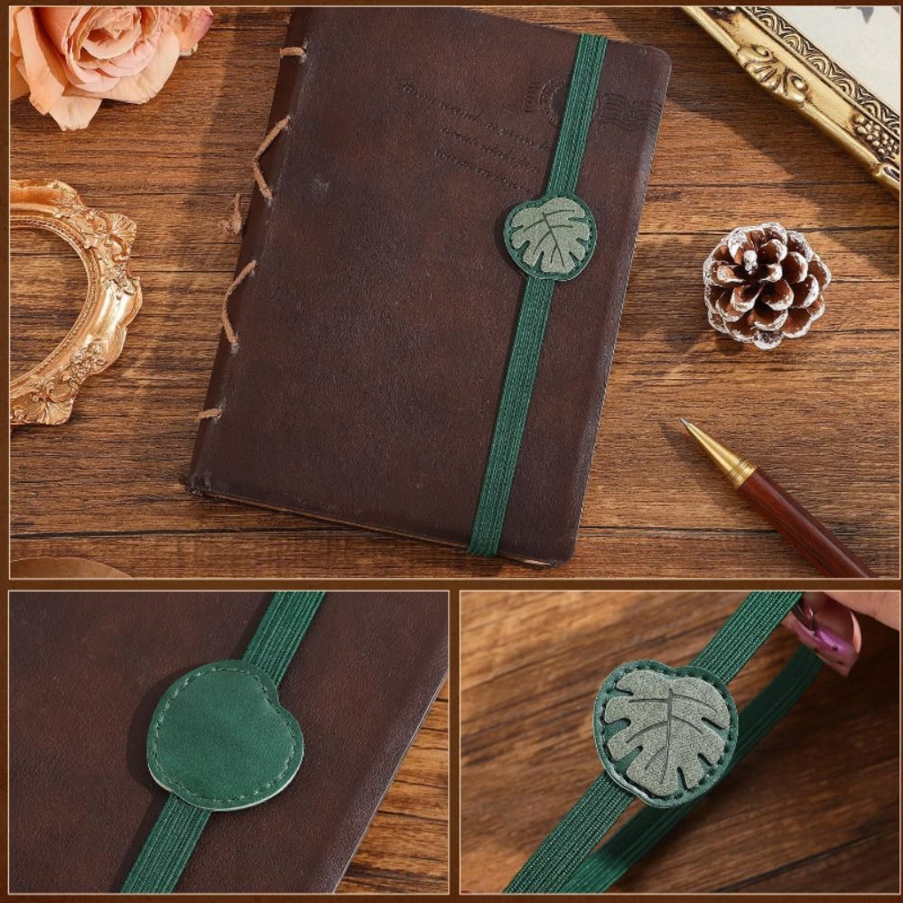 빈티지 탄성 밴드 가죽 북마크 분실 방지 다용도 PU  - Leather Work Notebook 리뷰 및 가격