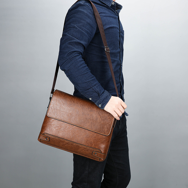 남성용 서류 가방 PU 가죽 토트 보스턴 통근 노트북  - Leather Work Bag Laptop 리뷰 및 가격