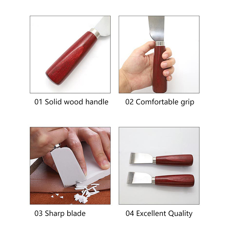 나무 손잡이 DIY 가죽 공예 도구 스테인리스 스틸 가 - Leatherwork Knife 리뷰 및 가격