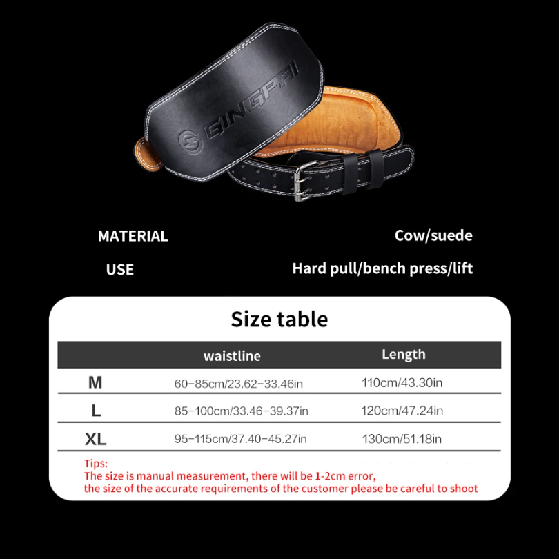 남녀공용 15cm 폭 웨이트 리프팅 벨트, 헬스 피트니 - Leather Workout Belt 리뷰 및 가격