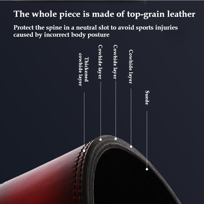 웨이트리프팅 벨트 풀 그레인 소가죽 허리 보호대 파워리 - Leather Workout Belt 리뷰 및 가격