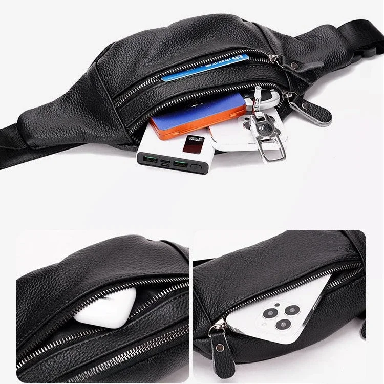 정품 가죽 남성용 허리 가방 다기능 가슴 가방 크로스바 - Leather Work Bag Laptop 리뷰 및 가격