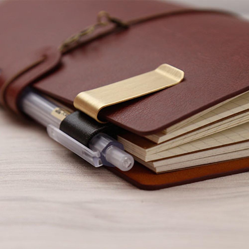 수제 가죽 황동 스테인리스 펜 홀더 클립 저널 노트북  - Leather Work Notebook 리뷰 및 가격