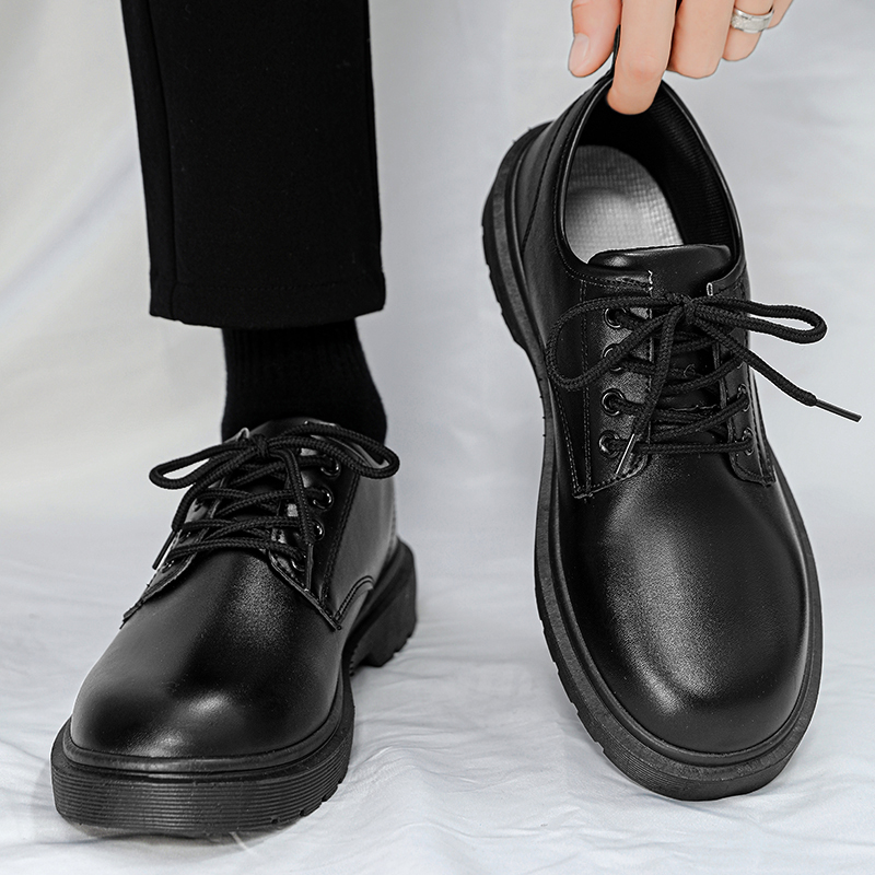 남성용 캐주얼 가죽 신발, 편안한 레이스업 작업화, 경 - Leather Work Oxfords 리뷰 및 가격