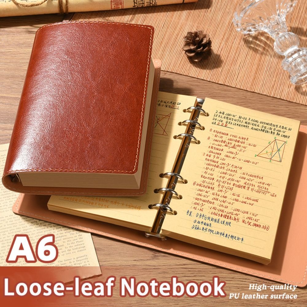 새로운 A5/A6 노트북 루즈리프 PU 가죽 여행 저널 - Leather Work Notebook 리뷰 및 가격