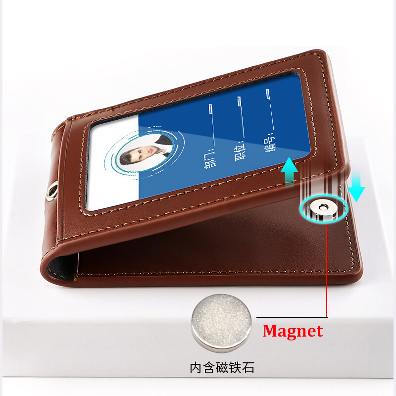 고품질 정품 가죽 ID 배지 홀더 카드 홀더, 목 끈  - Leatherworker Name 리뷰 및 가격