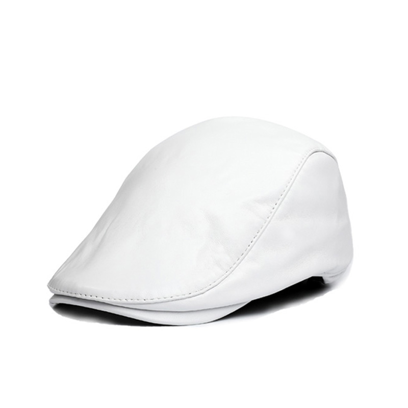 남성 싱글 레이어 정품 가죽 베레모 모자, 캐주얼 모자 - Leather Work Hat 리뷰 및 가격