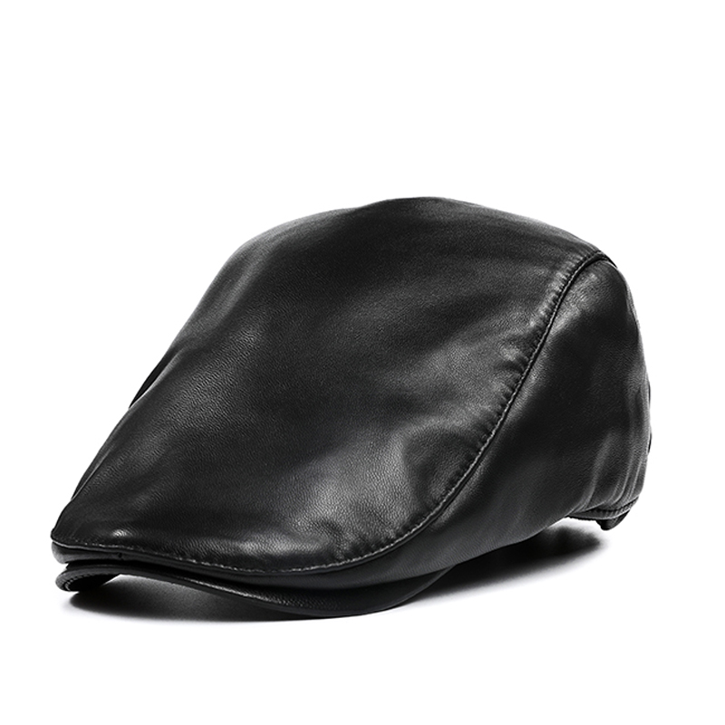 남성 싱글 레이어 정품 가죽 베레모 모자, 캐주얼 모자 - Leather Work Hat 리뷰 및 가격
