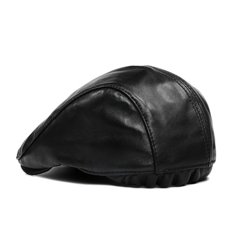 남성 싱글 레이어 정품 가죽 베레모 모자, 캐주얼 모자 - Leather Work Hat 리뷰 및 가격