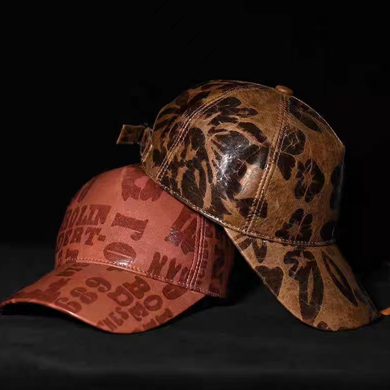 남녀공용 가죽 야구 모자, 가을 트렌디 아웃도어 레저  - Leather Work Hat 리뷰 및 가격