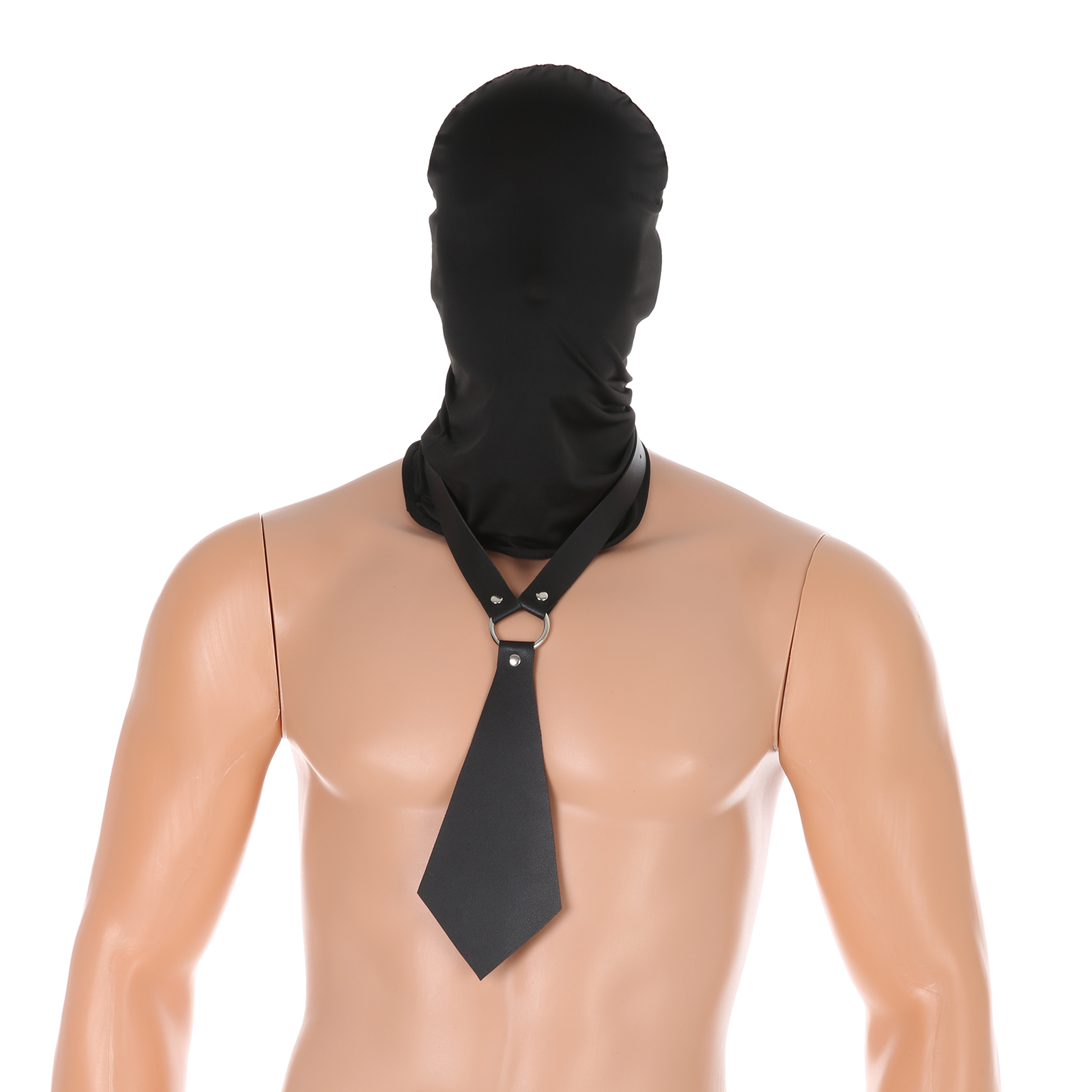 남성용 인조 가죽 타이 칼라 초커 풀 페이스 헤드 커버 - Leather Work Hat 리뷰 및 가격