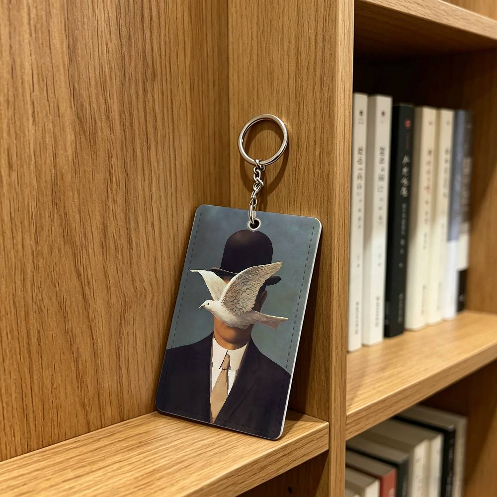 R-Rene Magritte 아트 배지 홀더 은행 비즈 - Leather Work In Art 리뷰 및 가격