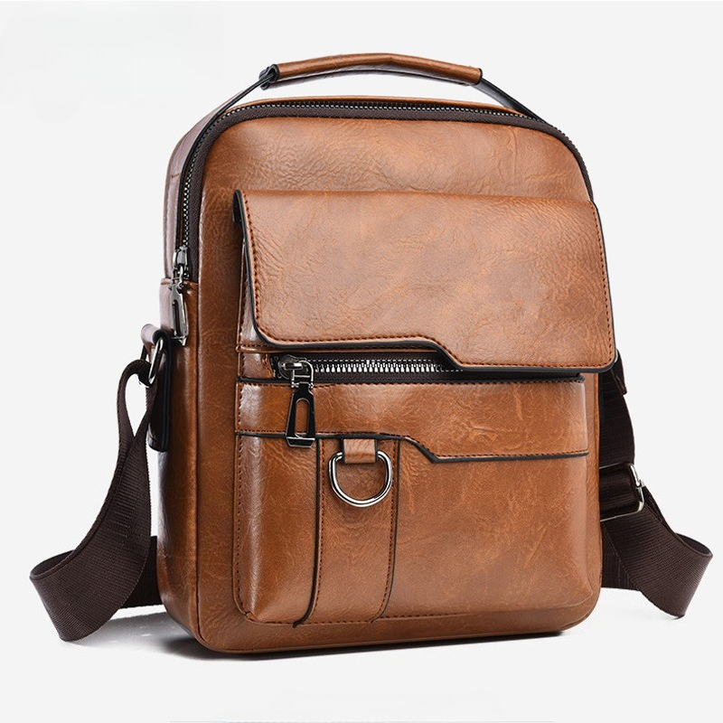 핫한 한국 스타일 남성 캐주얼 숄더백 다층 러기드 캔버 - Leather Work Bag Laptop 리뷰 및 가격