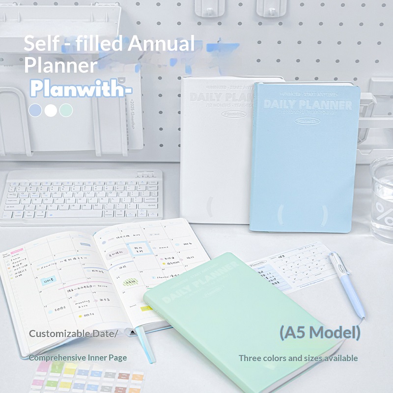 Planwith 셀프 데이트 연간 플래너 노트 다이어리 - Leather Work Notebook 리뷰 및 가격