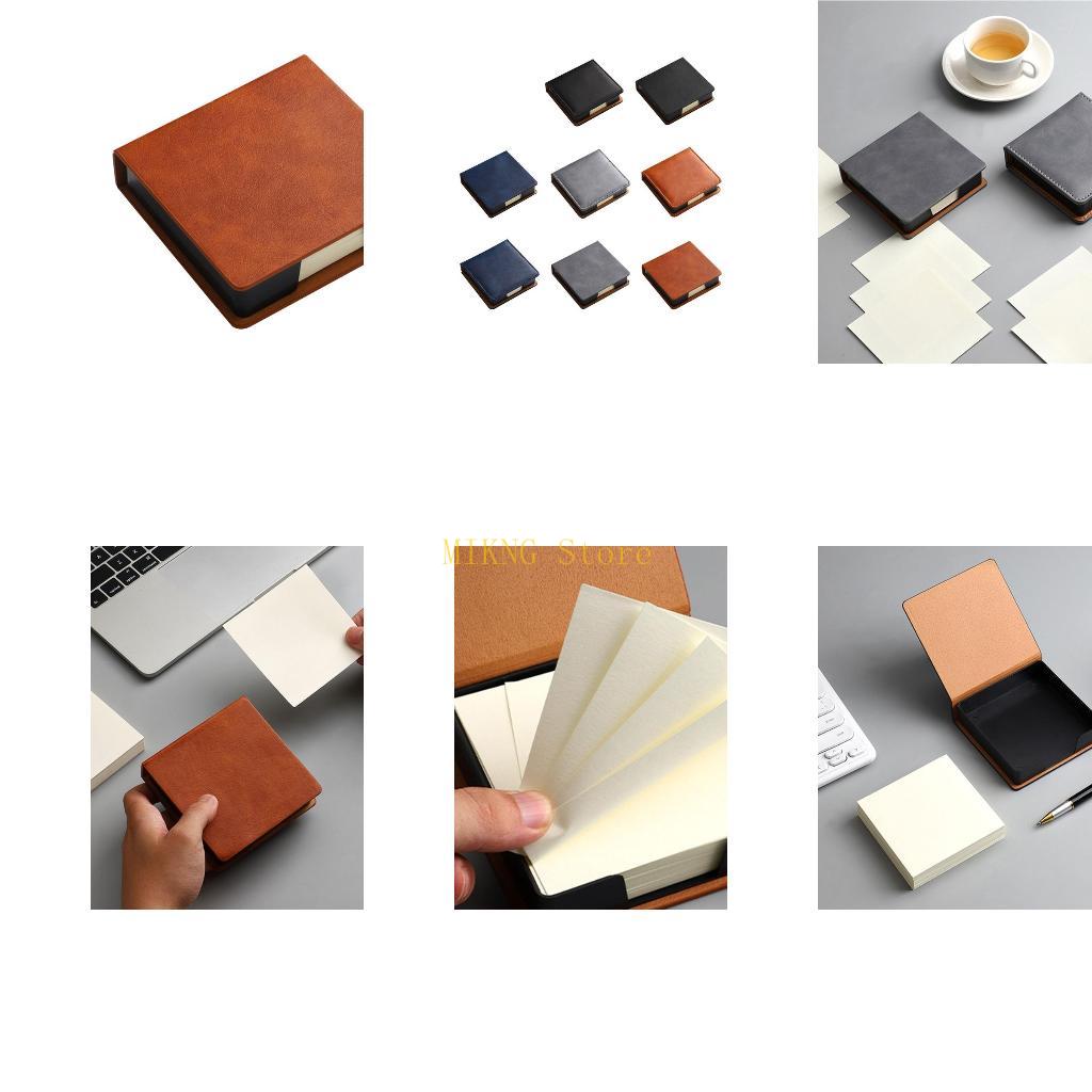 패션 스티커 노트 주최자 박스 가죽 메모 패드 디스펜서 - Leatherworker Name 리뷰 및 가격
