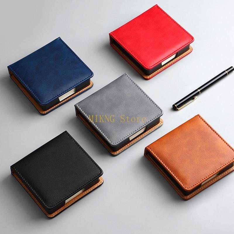패션 스티커 노트 주최자 박스 가죽 메모 패드 디스펜서 - Leatherworker Name 리뷰 및 가격