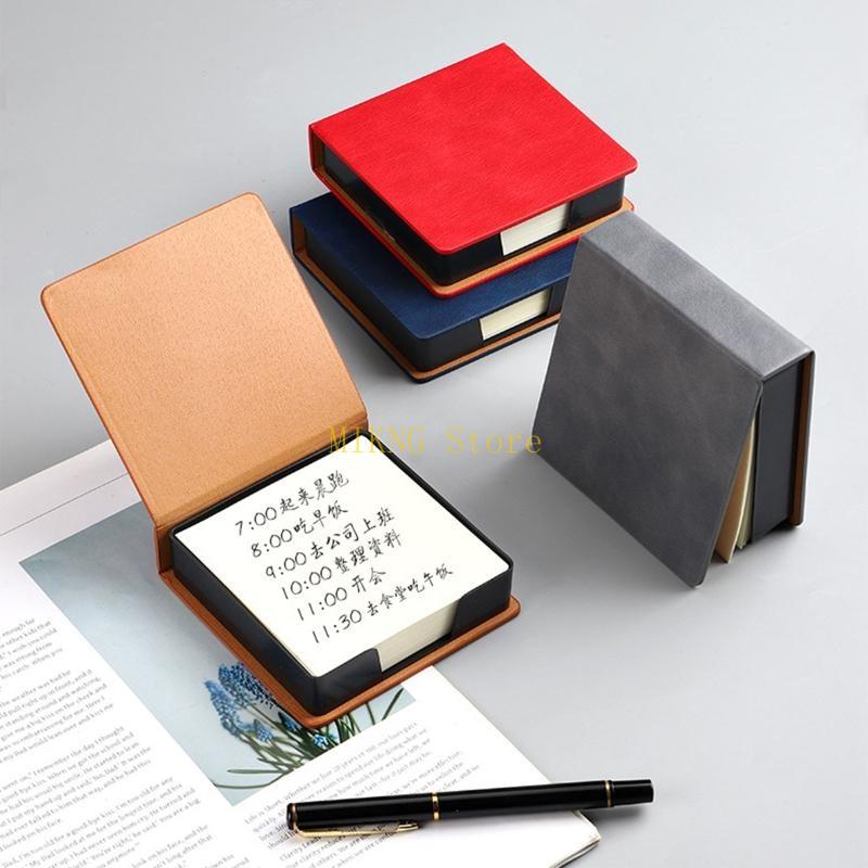 패션 스티커 노트 주최자 박스 가죽 메모 패드 디스펜서 - Leatherworker Name 리뷰 및 가격