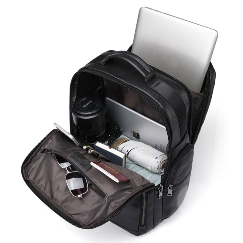 Luufan 정품 가죽 백팩, USB 대형 블랙 배낭, - Leather Work Bag Laptop 리뷰 및 가격