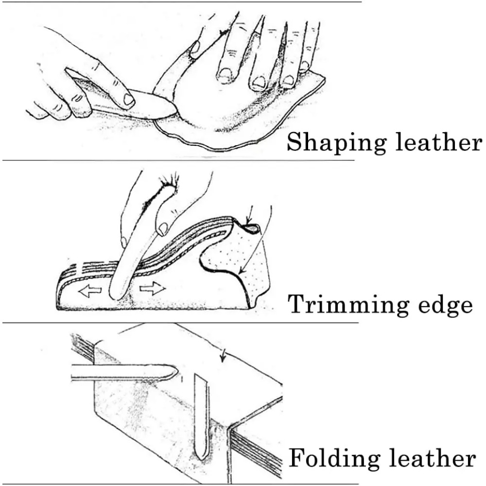 가죽 공예 모서리 연마 스틱 수제 가죽 작업용 뼈 도구 - Leather Work In Art 리뷰 및 가격
