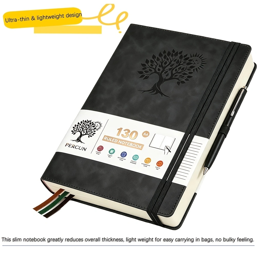 A4 줄 있는 하드커버 다이어리 노트, 인조 PU 가죽 - Leather Work Notebook 리뷰 및 가격