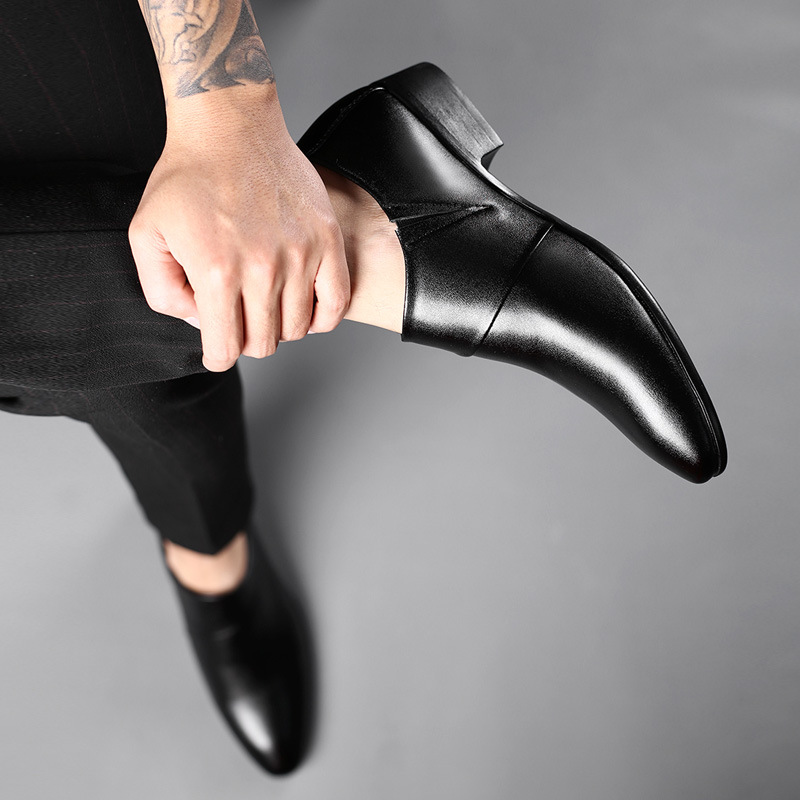 남성용 옥스포드 가죽 신발 럭셔리 비즈니스 남성 드레스 - Leather Work Oxfords 리뷰 및 가격