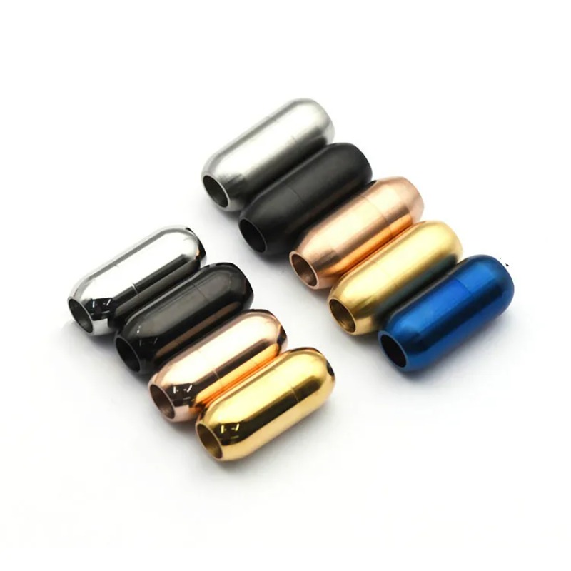 스테인레스 스틸 자석 걸쇠 끝 구멍 5mm 6mm 8m - Leatherwork Diy 리뷰 및 가격