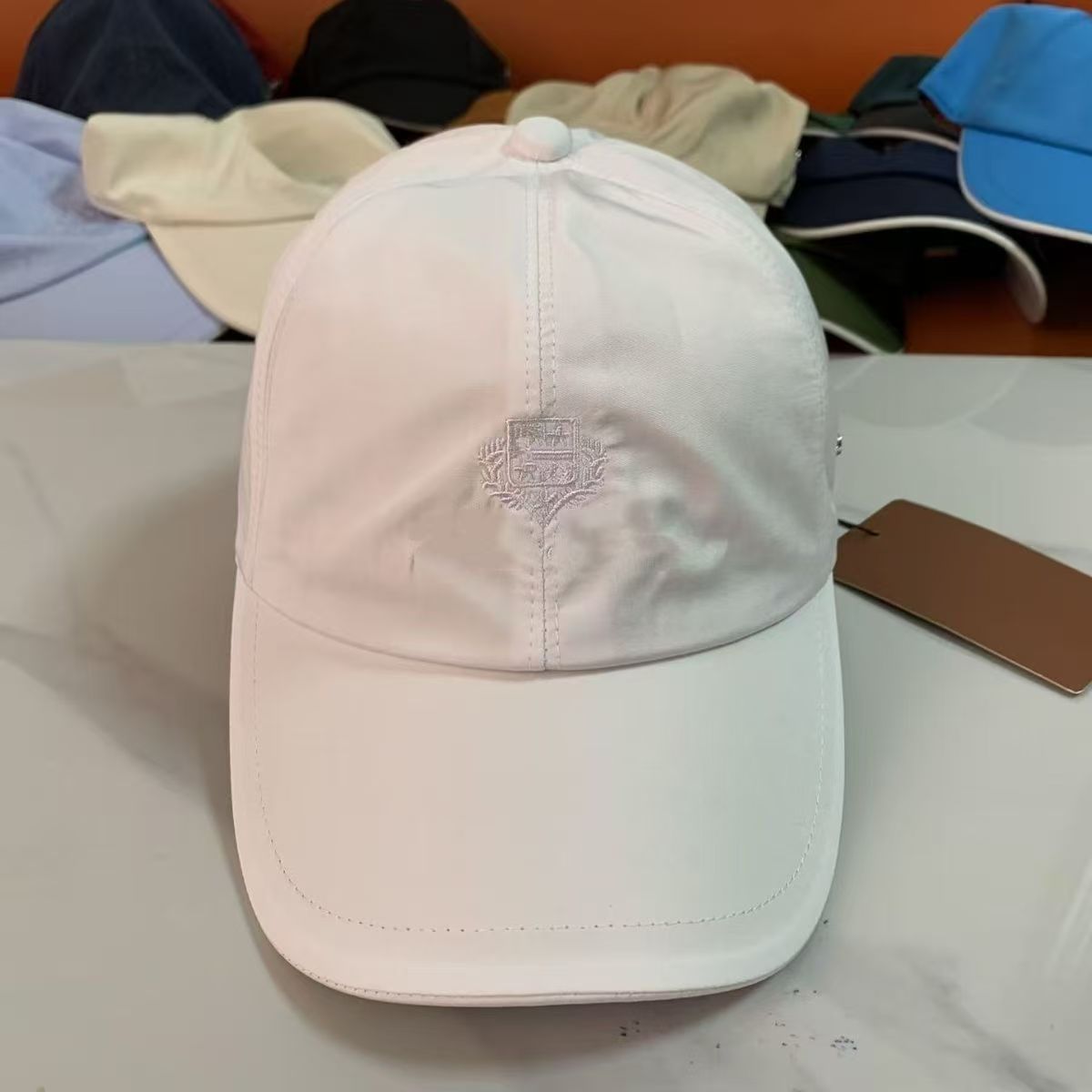 고품질 솔리드 컬러 야구 모자 남성 여성 패션 올매치  - Leather Work Hat 리뷰 및 가격