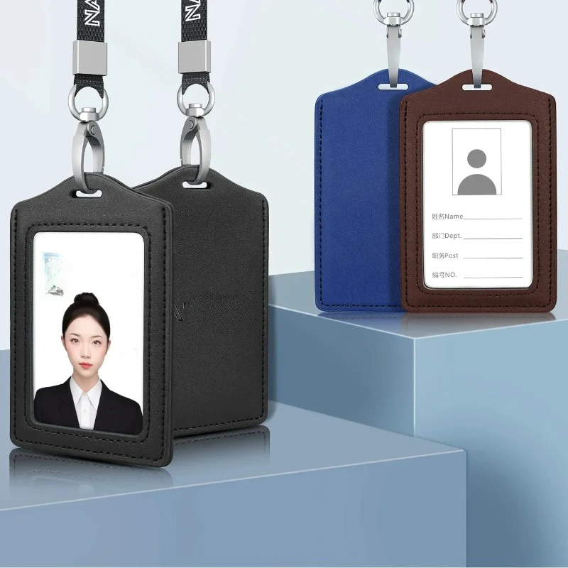 ID 카드홀더 단색 가죽 배지 랜야드, 노동자 카드홀더 - Leatherworker Name 리뷰 및 가격