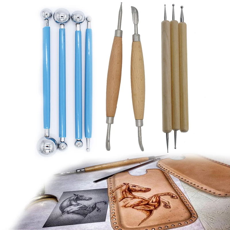 가죽 조각 도구 포인트 스타일러스 스플라이싱 스푼 볼  - Leather Work In Art 리뷰 및 가격