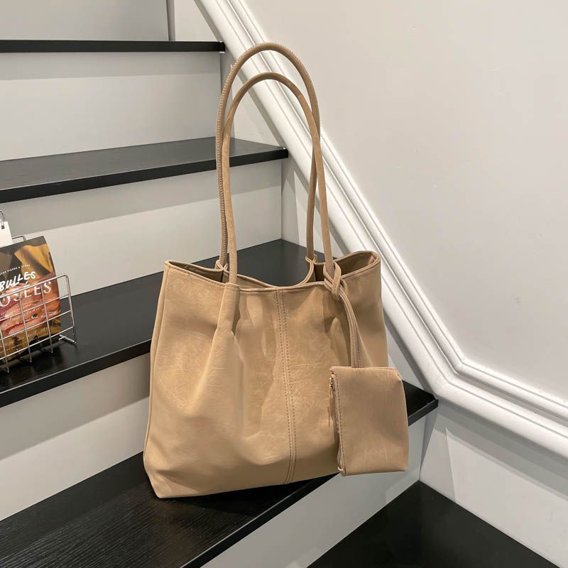빈티지 투피스 대용량 여성용 토트백 2026 신상 출퇴 - Leather Work Handbags For Women 리뷰 및 가격