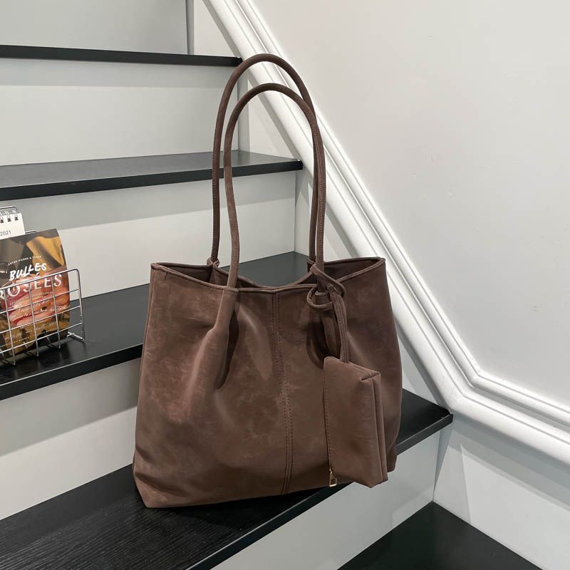 빈티지 투피스 대용량 여성용 토트백 2026 신상 출퇴 - Leather Work Handbags For Women 리뷰 및 가격