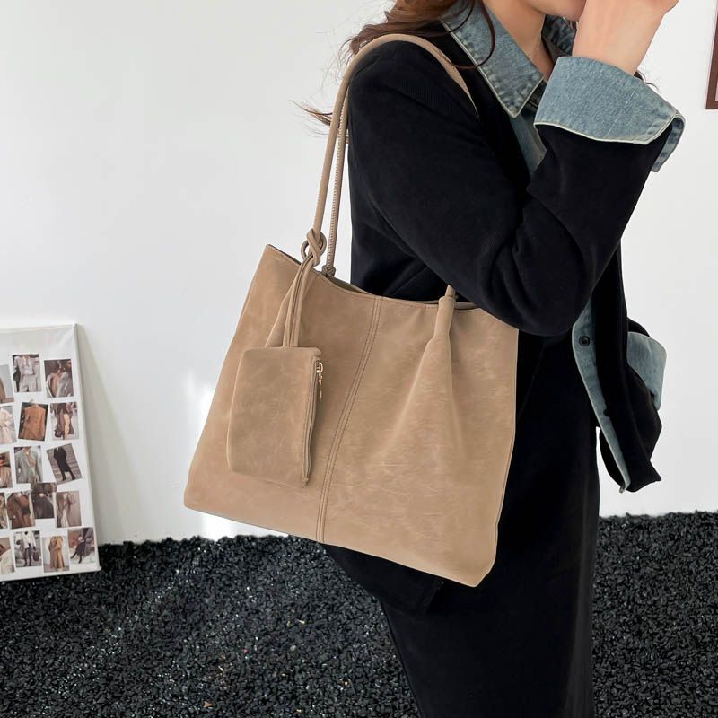 빈티지 투피스 대용량 여성용 토트백 2026 신상 출퇴 - Leather Work Handbags For Women 리뷰 및 가격
