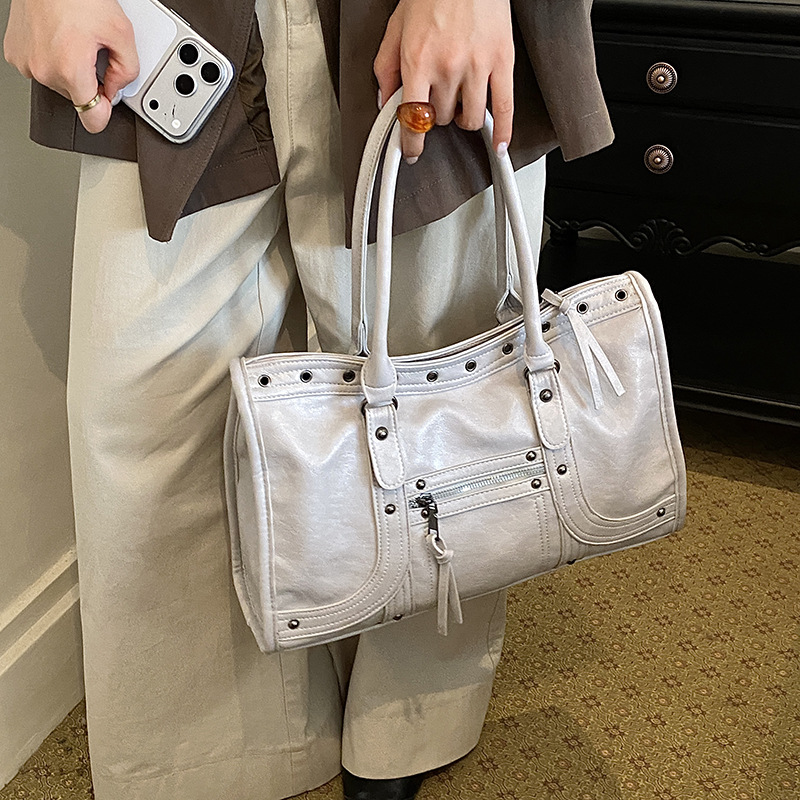 오토바이 핸드백 레트로 여성 숄더 크로스바디 백 부드러 - Leather Work Handbags For Women 리뷰 및 가격