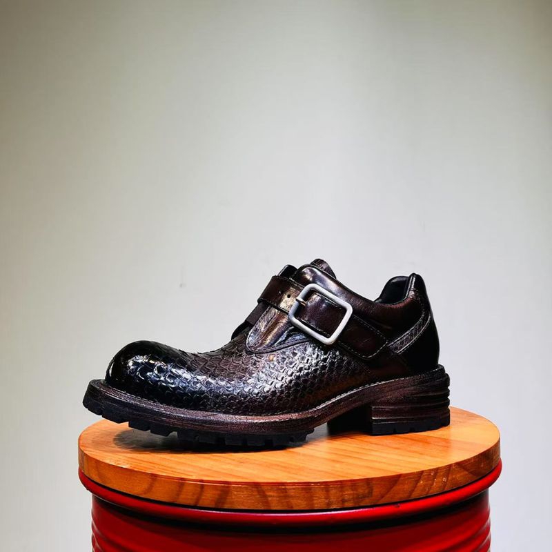 수제 남성 가죽 신발 정장용 천연 가죽 캐주얼 비즈니스 - Leather Work Oxfords 리뷰 및 가격