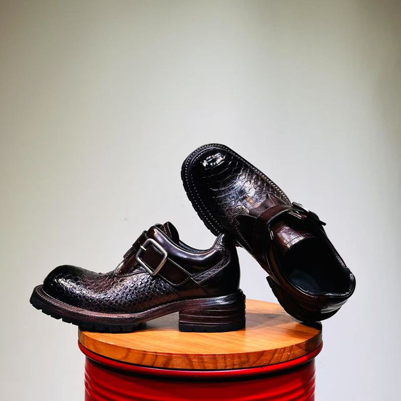 수제 남성 가죽 신발 정장용 천연 가죽 캐주얼 비즈니스 - Leather Work Oxfords 리뷰 및 가격