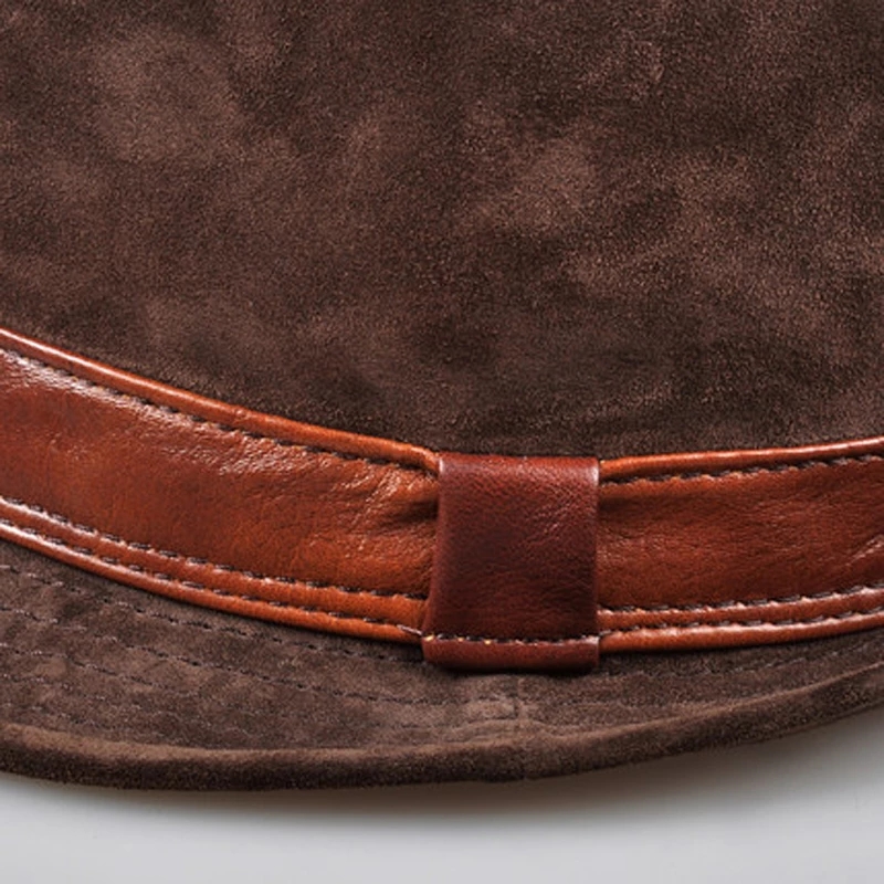 남성 정품 가죽 스웨이드 암소 피부 누벅 브라운 페도라 - Leather Work Hat 리뷰 및 가격
