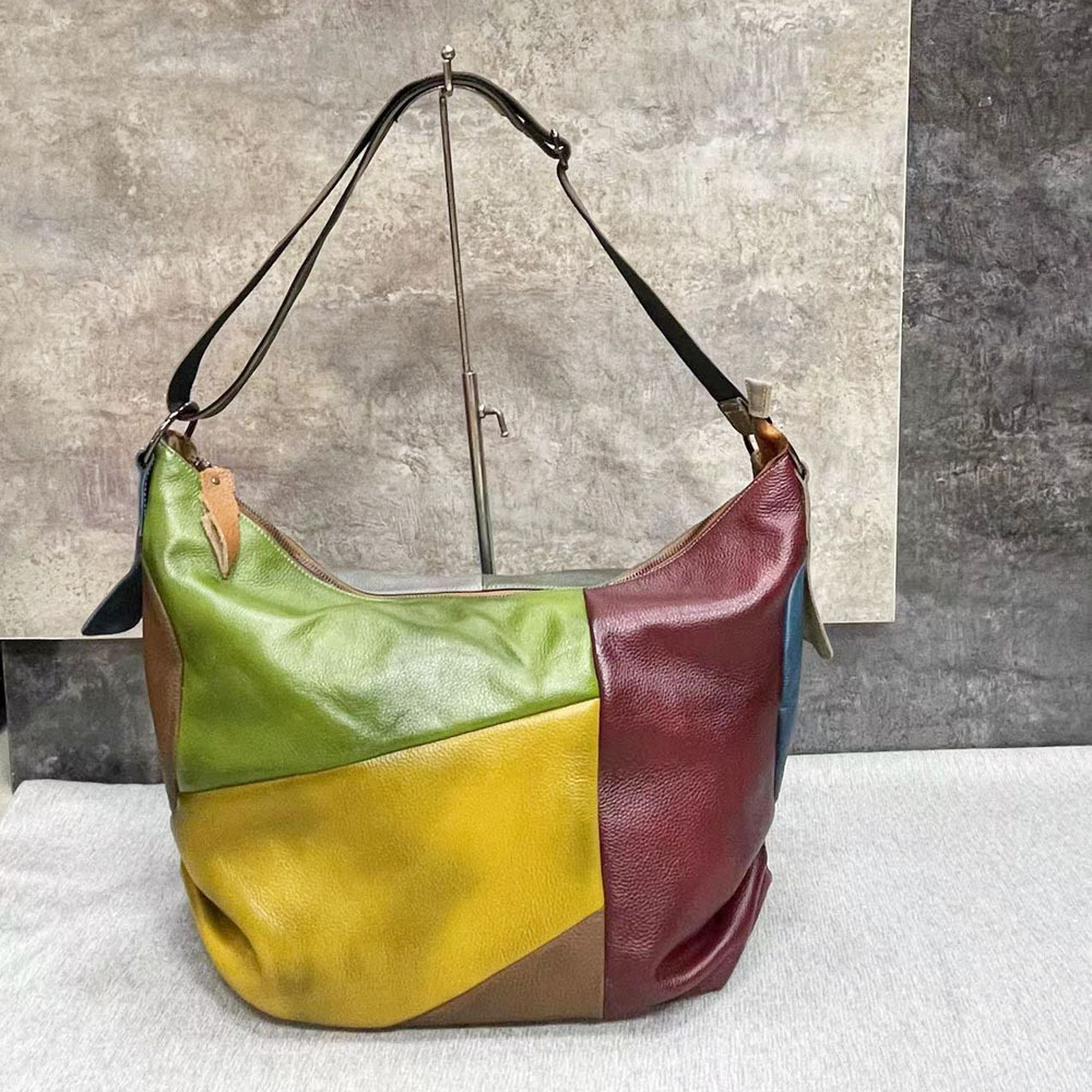 오버사이즈 여성용 정품 가죽 패치워크 호보 슬루시 숄더 - Leather Work Bag Laptop 리뷰 및 가격